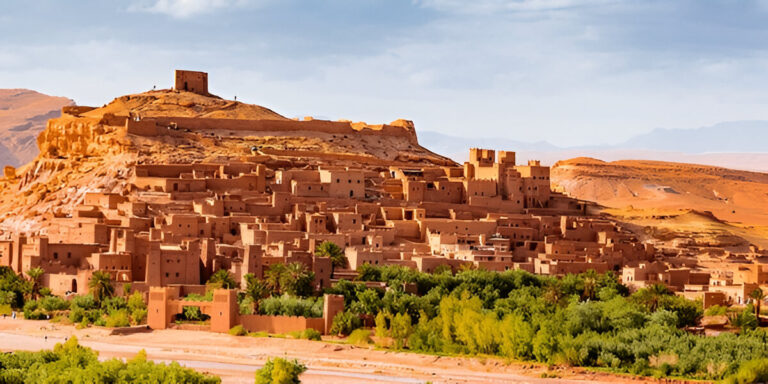The earthen kasbah of Ait Ben Haddou in southern Morocco