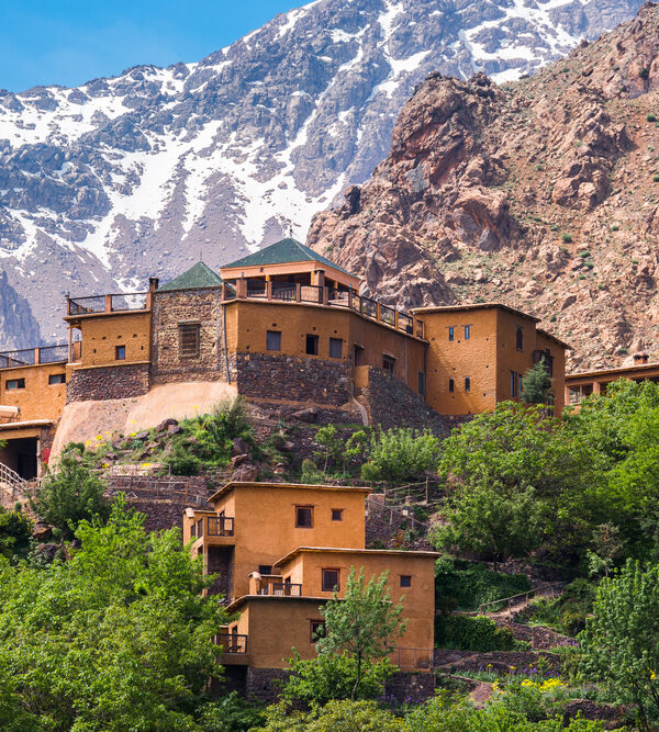Imlil Berber village in the atlas mountains